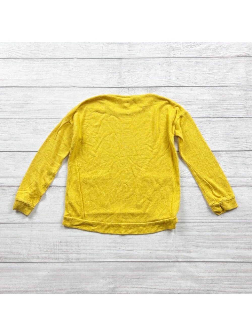 Rumi & Ryder Girls Yellow Long Sleeve Pocket Tunic Sweater S 6-7 - Picture 3 of 3